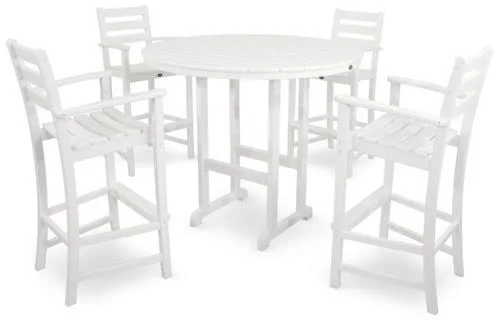 Trex Furniture Monterey Bay Round 48x22 Dining Table - Classic White