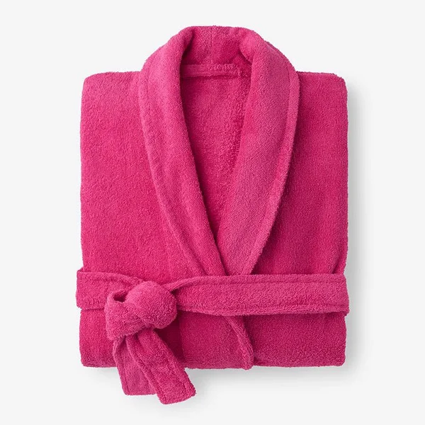 The Company Store Women's Small Magenta Turkish Cotton Long Robe, Pink