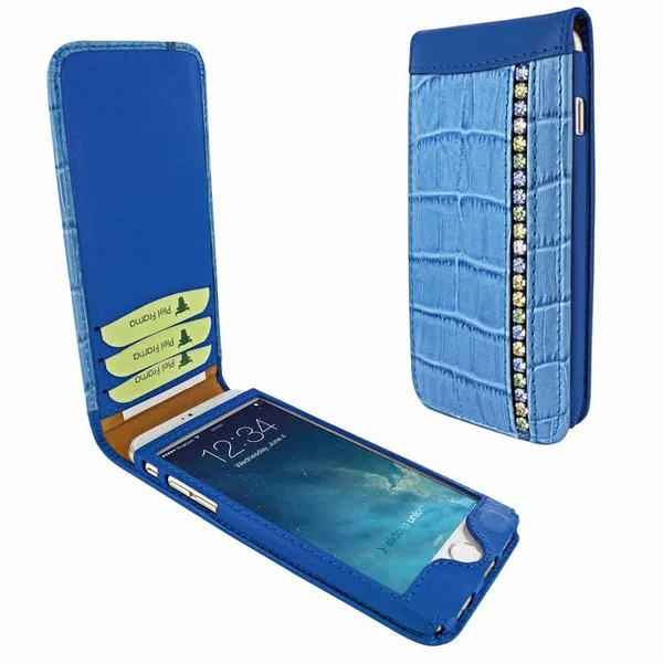 Piel Frama 682 Blue Swarovski Crocodile Magnetic Leather Case for Apple iPhone 6 - 6S