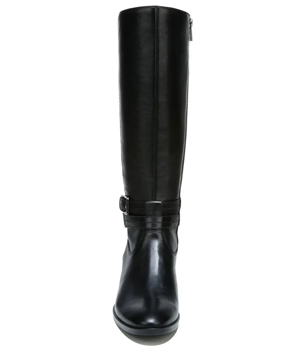 Wide Width Women's Naturalizer Reid Boot in Black Calf (Size 7 wide)