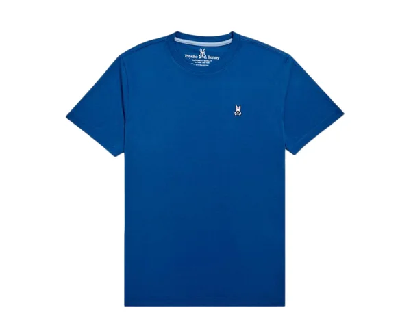 Psycho Bunny Classic Crew Neck Oceanus Blue Men's Tee Shirt B6U014L1PC-OCS