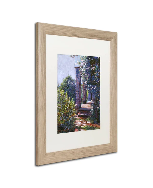 Trademark Fine Art Climbing Roses by David Lloyd Glover Matted Framed Painting Print - Size: 20x22 H x 16x22 W x 0.5x22 D - Frame