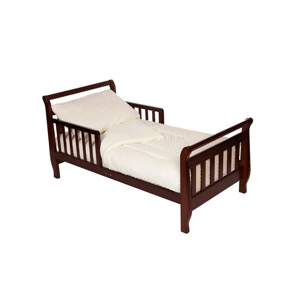 TL Care Minky Dot Chenille 4-Piece Toddler Bedding Set, Ecru