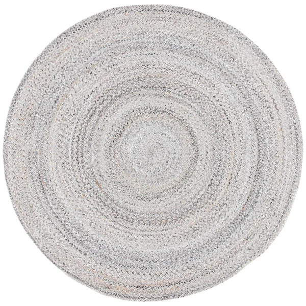 Safavieh Braided Mared Flatweave Rug - 6' x 6' Round - Yellow/Grey