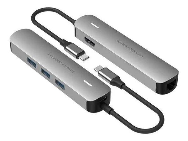 Hyper Drive 6 in 1 USB-C Hub with 4K HDMI Output One Size