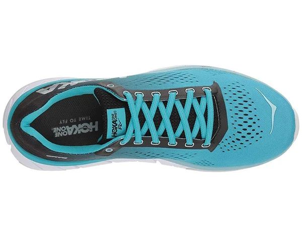 Hoka One One Women's Cavu Running Shoe Black/Bluebird 11