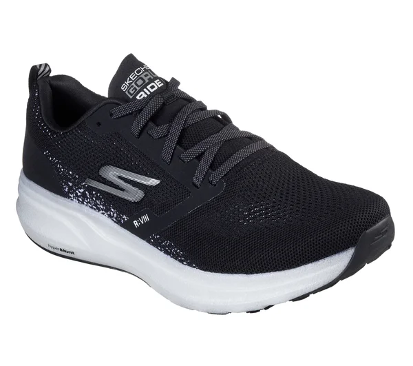 Skechers Men's GOrun Ride 8 Hyper Running Shoe - Black/White