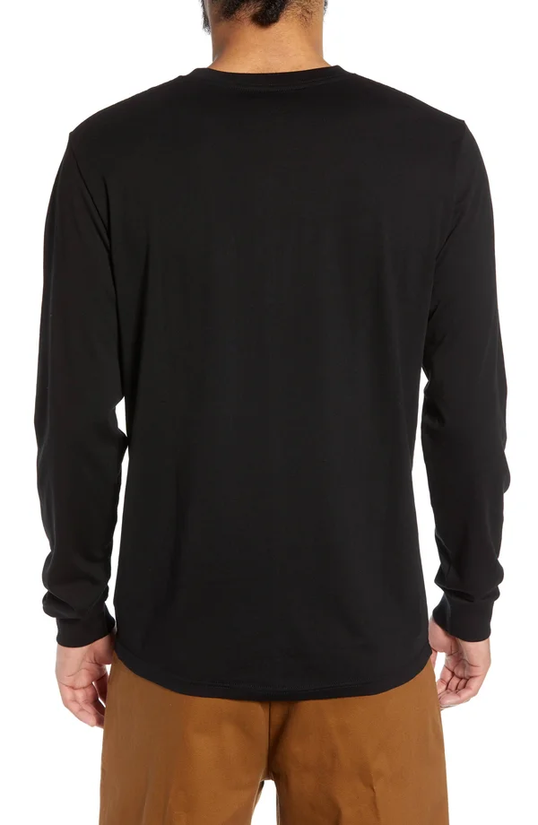 Carhartt WIP Long Sleeve Pocket T-Shirt - Black