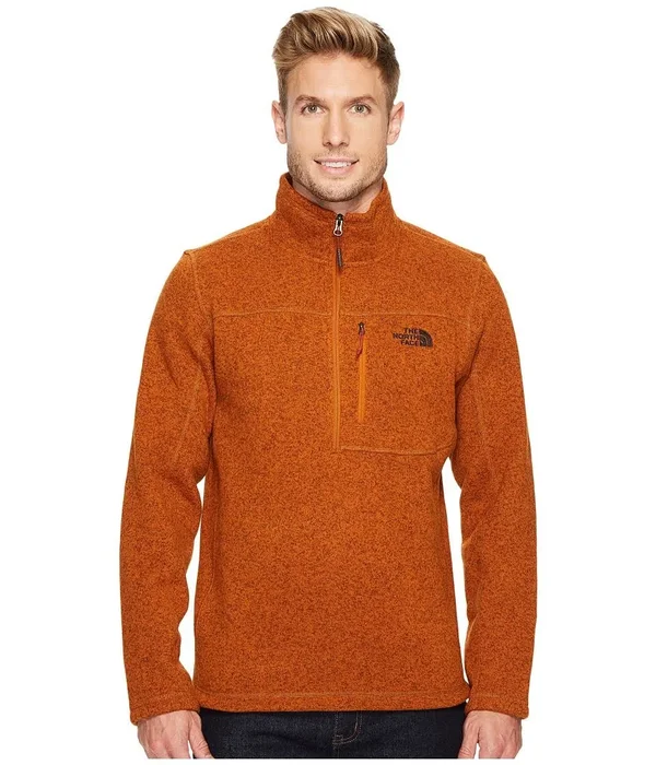 The North Face Gordon Lyons 1/4 Zip Jacket - Men's Autumnal Orange Heather, L