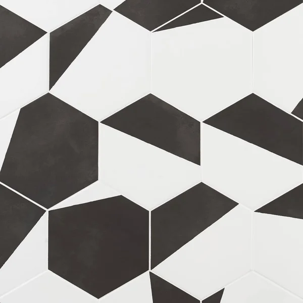 Artmore Tile Modern Hex Pop Black 7.79 in. x 8.98 in. Matte Porcelain Floor and Wall Tile (16 Pieces 6.03 Sq. ft. per CASE) - EX