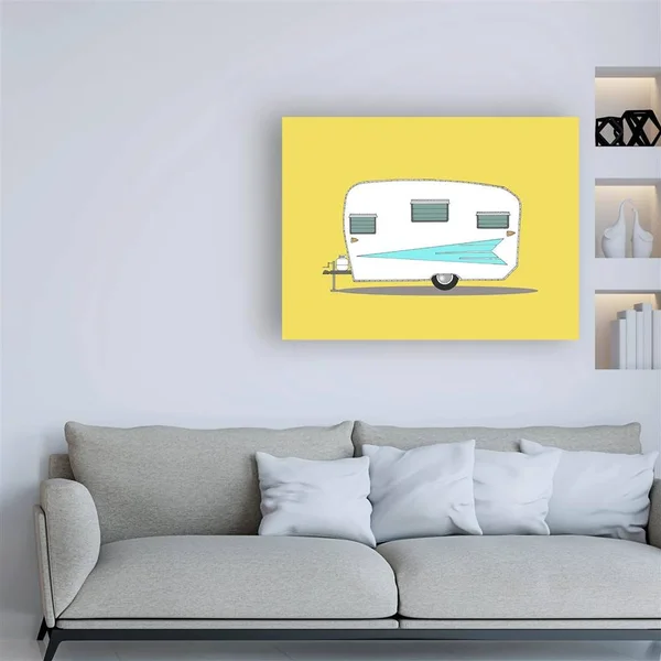 Trademark Art Annie Bailey Art 'Vintage Roadrunner' Canvas Art