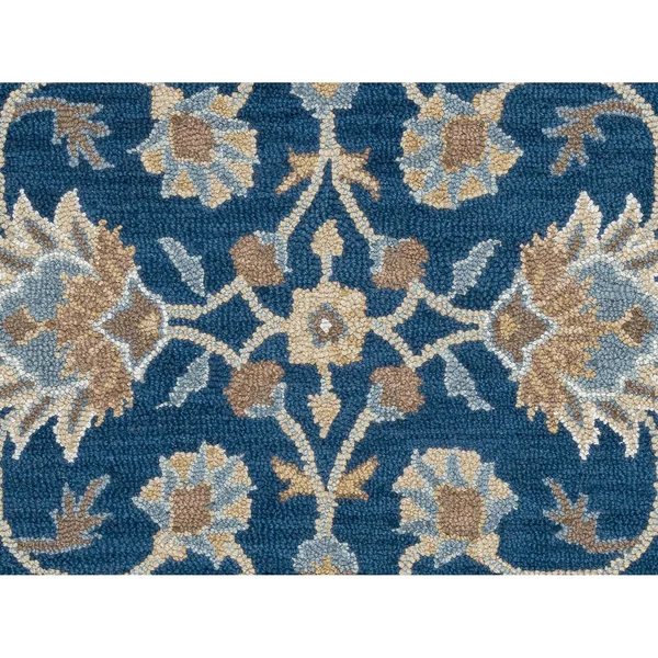 Crypt Blue 5& x 8& Hand-Tufted Rug- CY1004