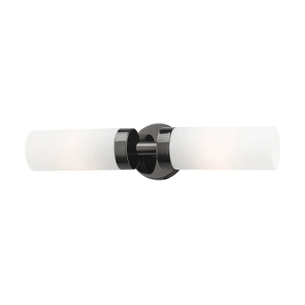 Livex Lighting Aero 2 Light Black Chrome ADA Vanity Sconce 15072-46