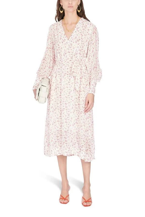 Ganni - Georgette Dress - Women, Multicolor