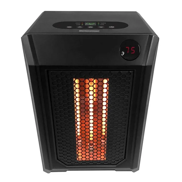 Lifesmart 1, 500-Watt Electric Infrared Portable Space Heater with Remote Control HT1195