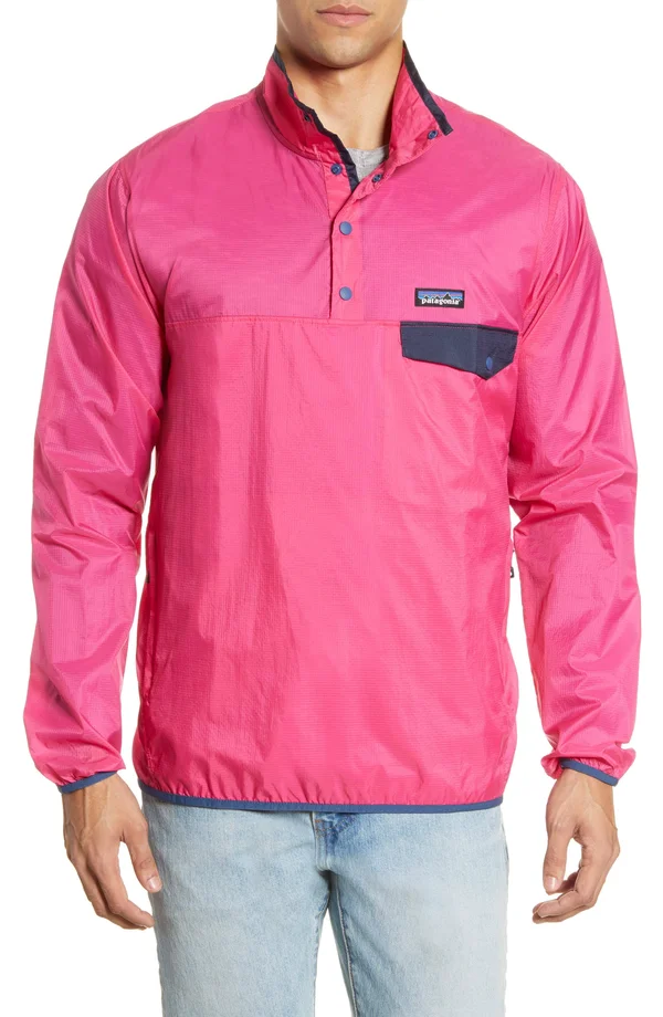 Patagonia Houdini Snap-T Pullover - Men's Sunset Orange, XL