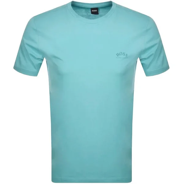 Boss Athleisure Boss Tee Curved T Shirt - Blue - Short Sleeve T-Shirts