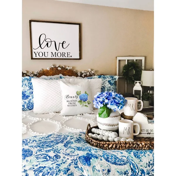 Poppy & Fritz Brooke Duvet Cover Set, Twin, Blue