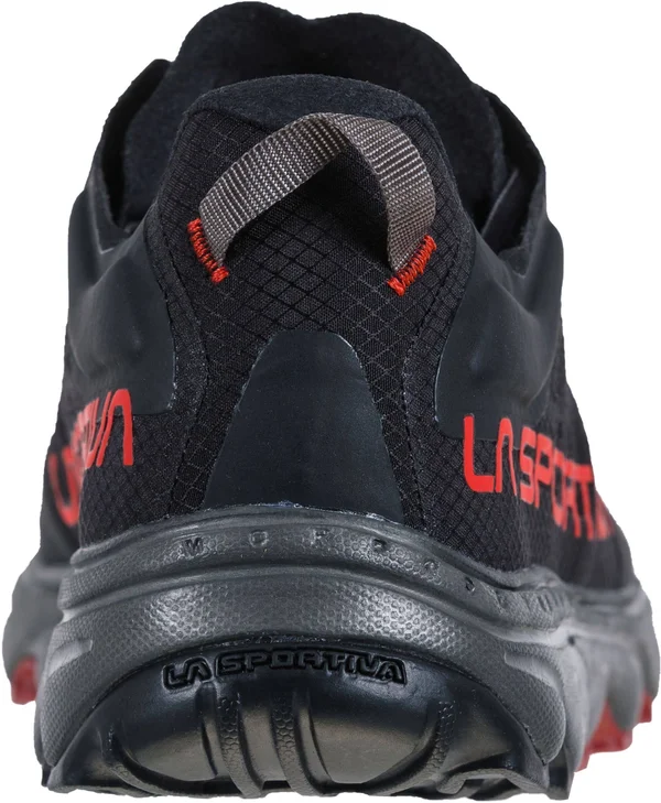 La Sportiva Men's Helios III Shoe - 41.5 - Black - Poppy