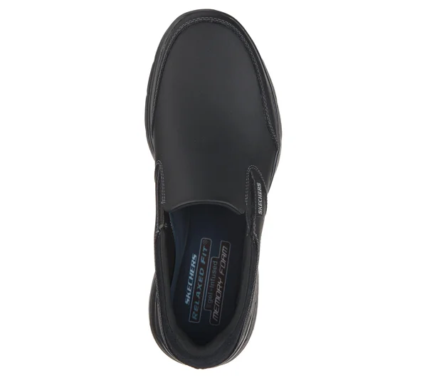 Skechers Men's Relaxed Fit Glides Calculous Slip On - Black