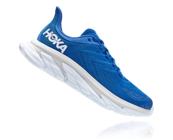Hoka One One Men's Clifton Edge Shoe - 9 - Turkish Sea, White