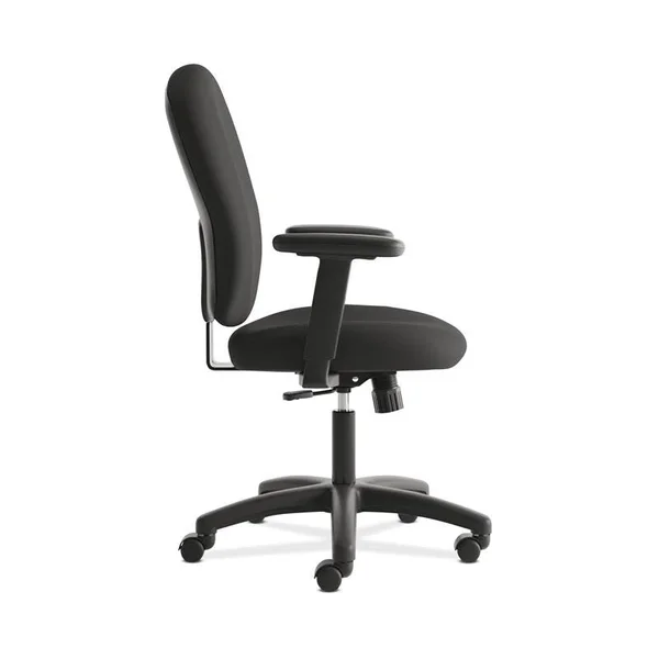 HON Mid-Back Task Chair with Adjustable Arms in Black - BSXVL220VA10