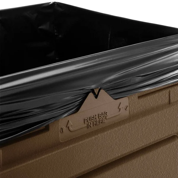 Commercial Zone 732137 PolyTec 42 Gallon Square Brown Waste Container