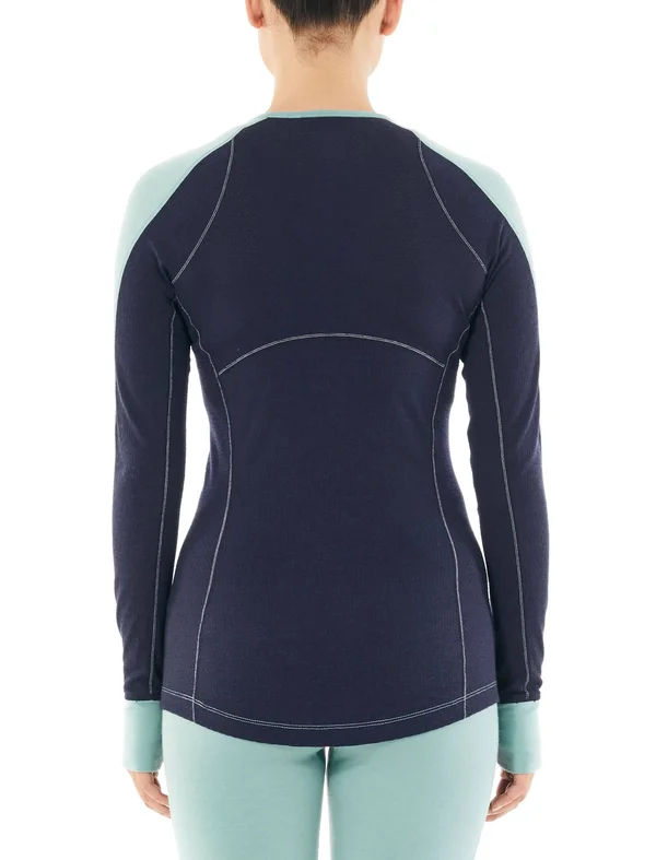 Icebreaker Wmns 260 Zone LS Crewe - Hydro - Sweaters Xs