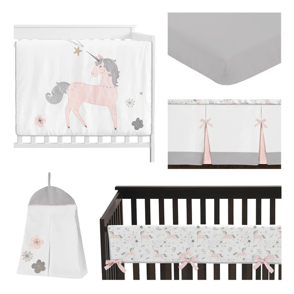 Unicorn 5 Piece Crib Bedding Set Sweet Jojo Designs