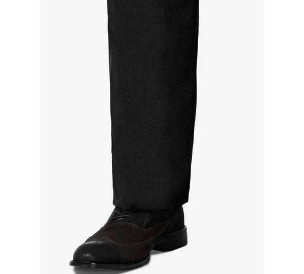 Men's J.M. Haggar Premium Classic-Fit Stretch Sharkskin Flat-Front Hidden Expandable Waist Dress Pants - Size: 40x32, Dark Grey