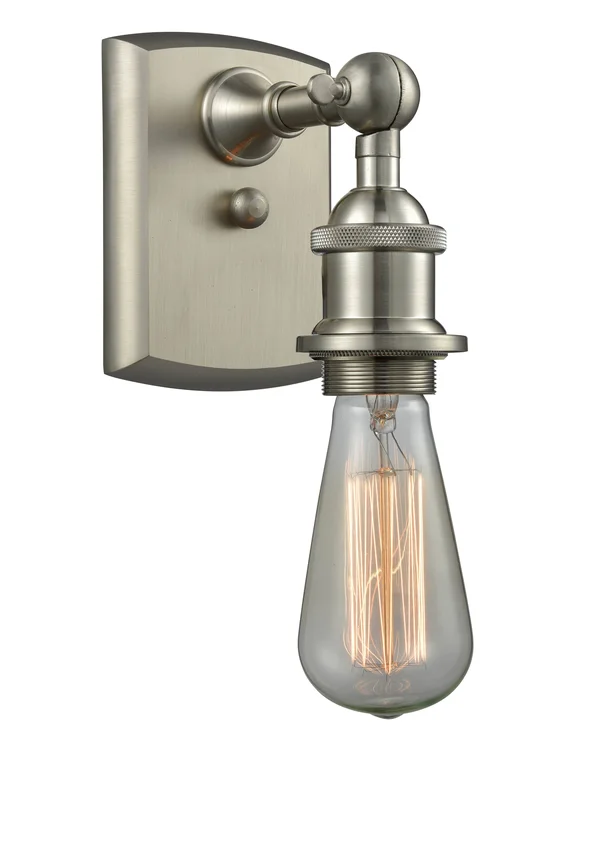 Innovations Lighting 516-1W-SN-LED Bare Bulb 1 Light Sconce