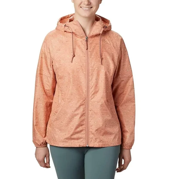 Columbia Women's Side Hill Printed Windbreaker, Cirrus Grey Between The Lines Print, Small