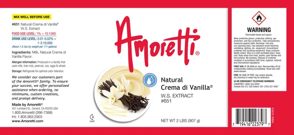 Amoretti Natural Crema di Vanilla Extract