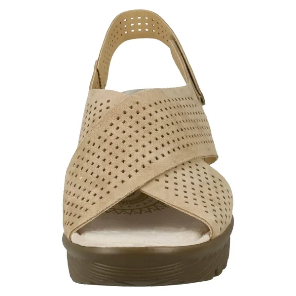 Skechers Women's Parallel Infrastructure Platform Slingback - Size: 11, Dark Natural