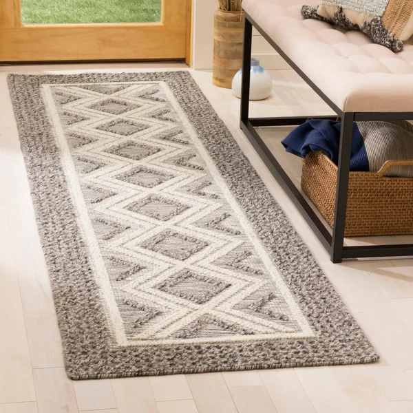 Safavieh Handmade Vermont Michala Wool Rug (2&3x22 x 6& Runner - Ivory)