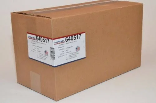 Compulabel 640517 4x22 x 6-1/2x22 Pastel Blue Thermal TRANSFER Labels