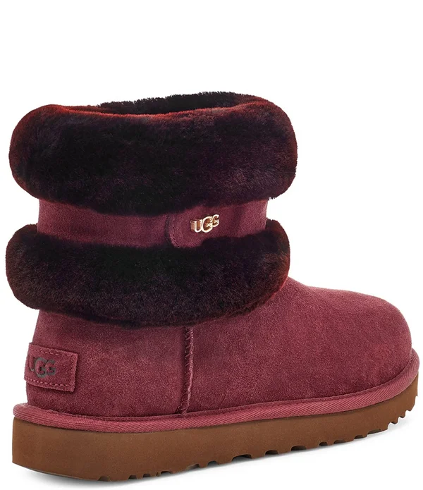 Ugg Women's Fluff Mini Belted Suede 1112483 - 5 - Black