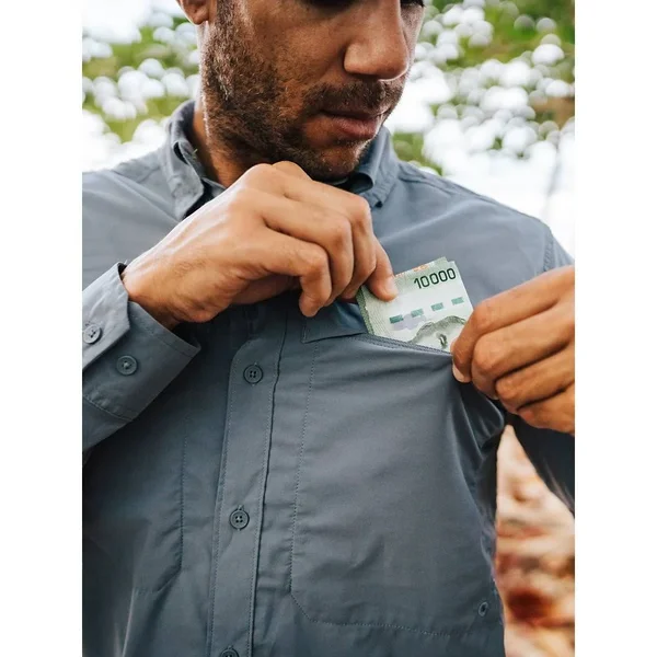 ExOfficio Men's Tellico LS Shirt - Small - Galaxy