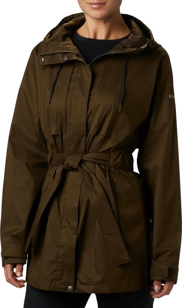 Columbia Women's Pardon My Trench Rain Jacket - XXL - Olive Green