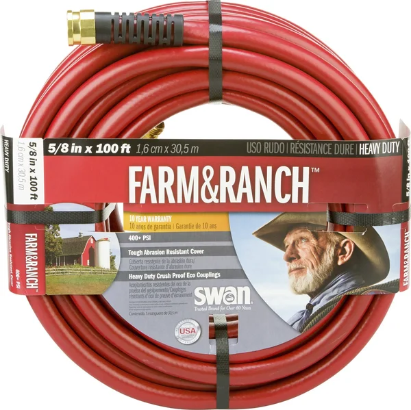 Commercial Farm Ranch Hose - Size: 100 Foot