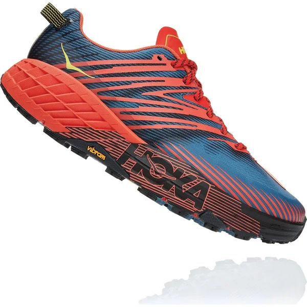 Hoka One One Men's Speedgoat (Wide) 4 Fiesta-Provincial Blue, 9.5