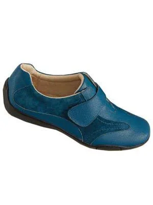 Haband Women's Dr. Scholls Leather One-Straps, Dark Teal, Size 10 Medium, M