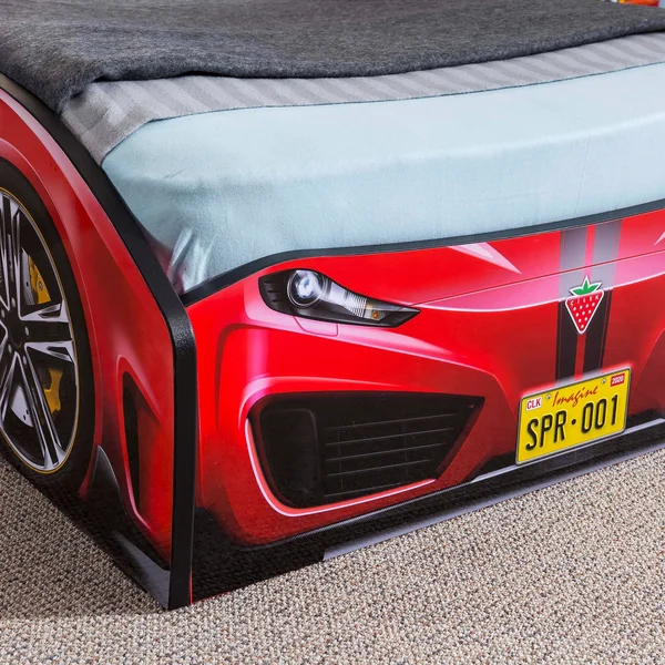 Cilek Spyder Race Car Toddler Bed in Pink