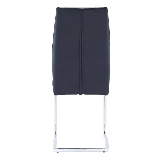 Global Furniture USA Two Toned Black and Grey Velvet Chair
