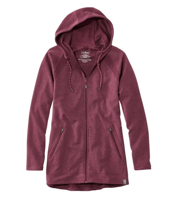 Women's L.L.Bean Cozy Full-Zip Hooded Sweatshirt Red Small, L.L.Bean