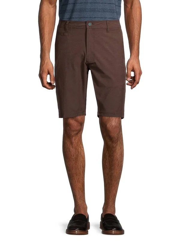 Linksoul Men's Cotton-Blend Boardwalkder Shorts - Bark - Size 30