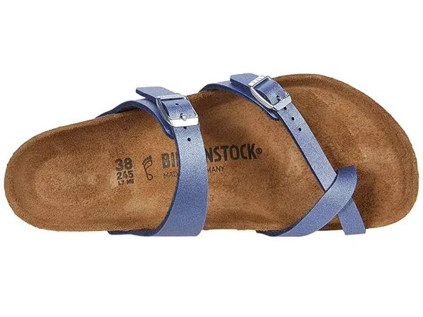 Birkenstock Women's Mayari Sandal - 40 - Icy Metallic Azure Blue - Birko-Flor