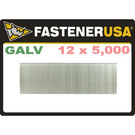 FastenerUSA 1-1/4x22 Brad Nails 18 Gauge Galvanized 60m Case 3K14YRD