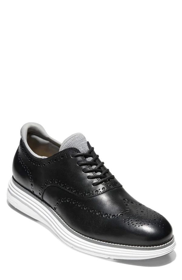 Men's Cole Haan Original Grand Ultra Wingtip - Size 10.5 W - Black