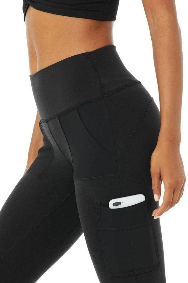 Alo Yoga High-Waist Cargo Leggings - Black, Women's, Xs